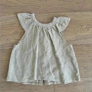 Alma Baby Linen Flutter Tank Beige Size 9mo